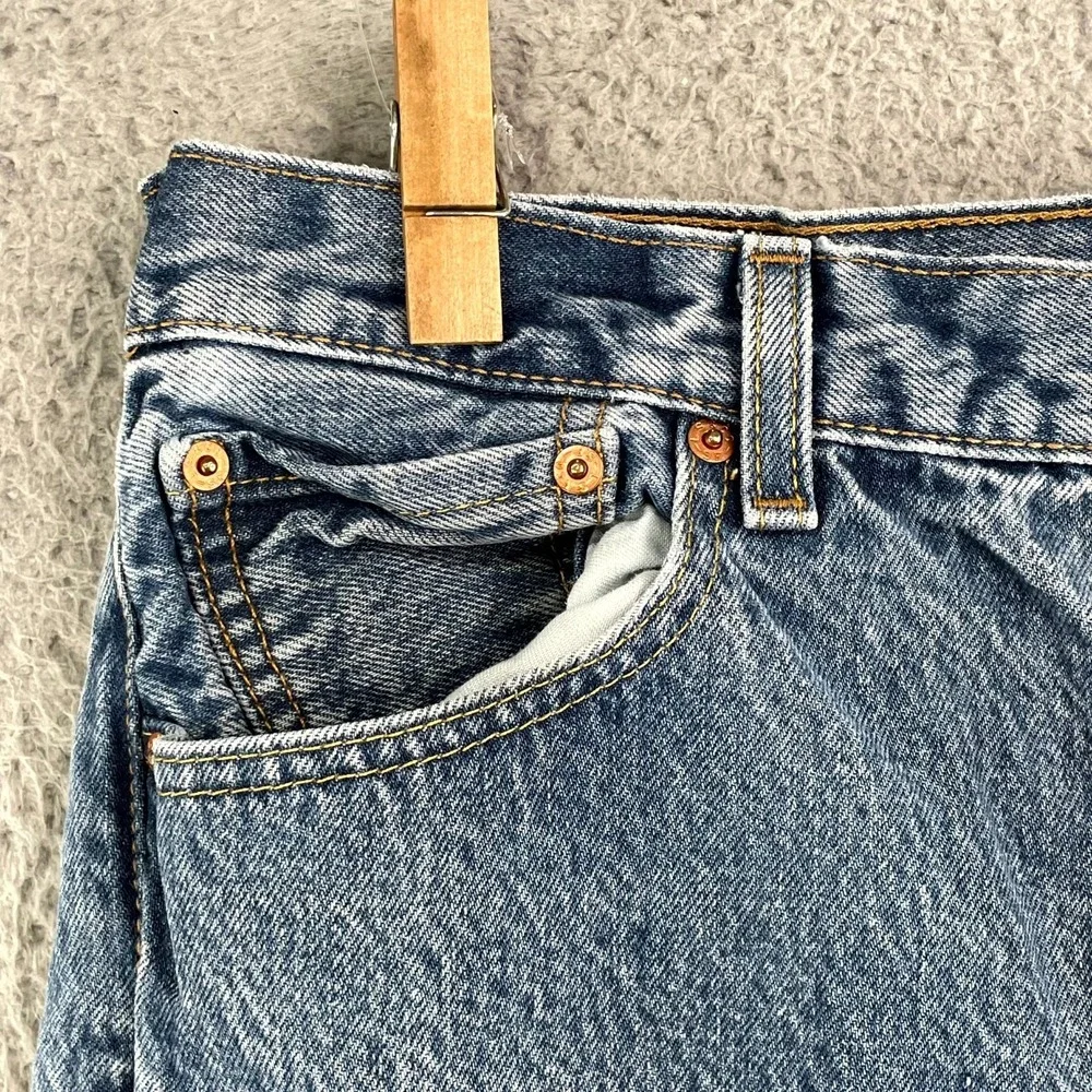 Levi's 501 Original Fit Jeans Mens 34x31.5* Blue Denim Skater Grunge Streetwear